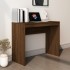 Escritorio de madera contrachapada marrón roble 90x40x72