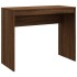 Escritorio de madera contrachapada marrón roble 90x40x72
