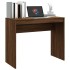 Escritorio de madera contrachapada marrón roble 90x40x72