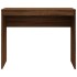 Escritorio de madera contrachapada marrón roble 90x40x72