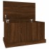 Baúl almacenaje madera contrachapada roble marrón 70x40x38