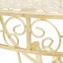 Mesa auxiliar vintage metal semicircular 72x36x74 cm