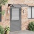 Marquesina de puerta policarbonato negro 150x100