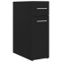 Armario de boticario madera contrachapada negro 20x45,5x60