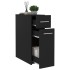 Armario de boticario madera contrachapada negro 20x45,5x60