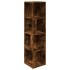 Mueble esquina madera contrachapada roble ahumado 33x33x132