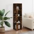 Mueble esquina madera contrachapada roble ahumado 33x33x132