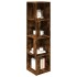 Mueble esquina madera contrachapada roble ahumado 33x33x132