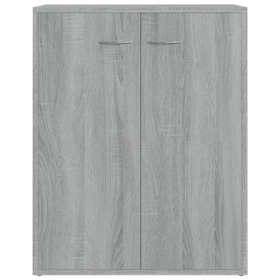 Aparador de madera contrachapada gris Sonoma 60x30x75