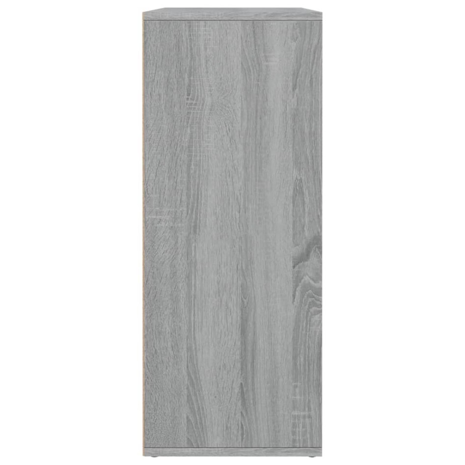 Aparador de madera contrachapada gris Sonoma 60x30x75
