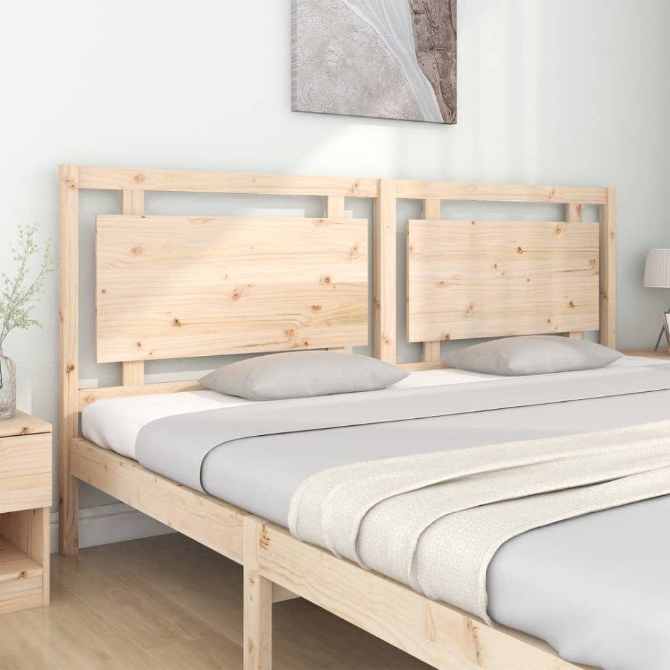 Cabecero de cama madera maciza de pino 205,5x4x100