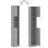 Armario de baño madera de ingeniería gris Sonoma 32x25,5x190