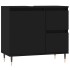 Armario de baño madera contrachapada negro 65x33x60