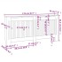 Cubierta para radiador MDF gris antracita 172x19x81,5