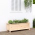 Arriate elevado de jardín madera maciza de pino 119,5x40x39