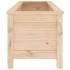 Arriate elevado de jardín madera maciza de pino 119,5x40x39