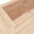 Arriate elevado de jardín madera maciza de pino 119,5x40x39