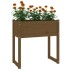 Jardinera madera maciza de pino marrón miel 78x40x81