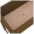 Jardinera madera maciza de pino marrón miel 78x40x81