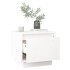 Mesitas de noche 2 uds madera maciza de pino blanco 35x34x32