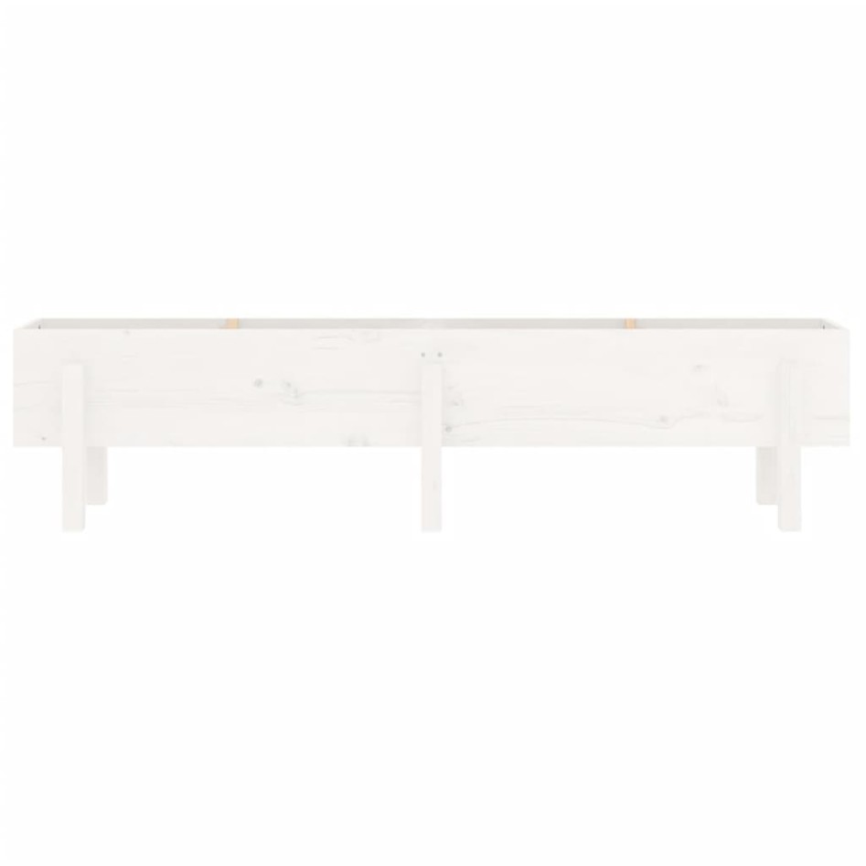 Arriate elevado de jardín madera maciza pino blanco