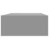 Estantes de pared con cajón 2 uds MDF gris 40x23,5x10
