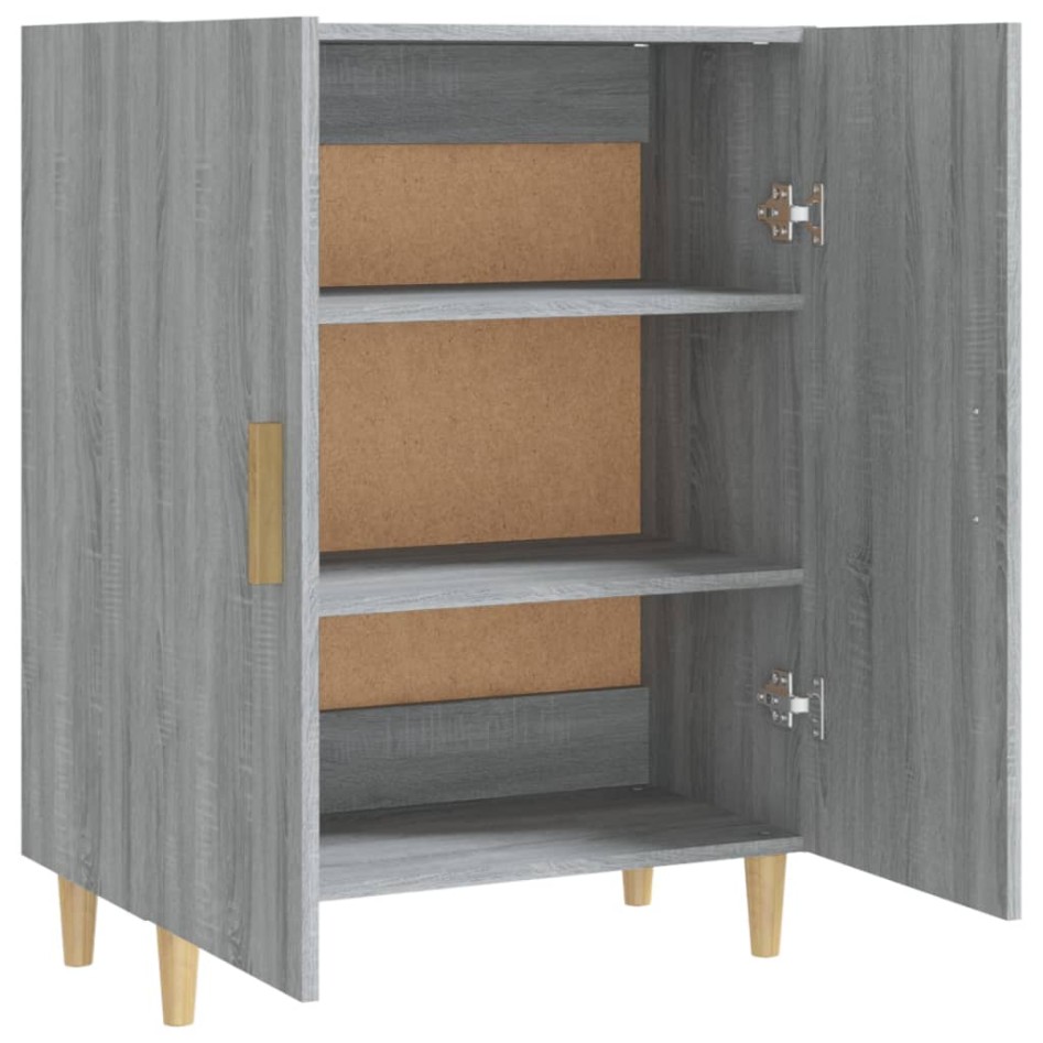 Aparador de madera contrachapada gris Sonoma 70x34x90