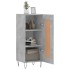 Aparador de madera contrachapada gris hormigón 34,5x34x90