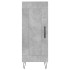 Aparador de madera contrachapada gris hormigón 34,5x34x90