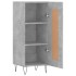 Aparador de madera contrachapada gris hormigón 34,5x34x90