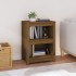 Estantería madera maciza de pino marrón miel 50x35x68