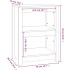 Estantería madera maciza de pino marrón miel 50x35x68