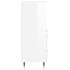 Aparador de madera contrachapada blanco brillante 34,5x34x90