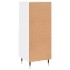 Aparador de madera contrachapada blanco brillante 34,5x34x90