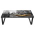 Mesa de centro con tablero de cristal