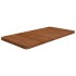 Encimera baño madera maciza tratada marrón oscuro 80x40x2,5