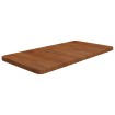 Encimera baño madera maciza tratada marrón oscuro 80x40x2,5 cm