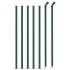 Cerca de alambre con brida verde 1,1x10