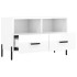 Mueble de TV madera contrachapada blanco brillo 80x36x50