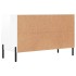 Mueble de TV madera contrachapada blanco brillo 80x36x50