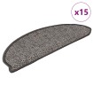 Alfombrillas autoadhesivas sisal 15 uds marrón beige 56x17x3 cm