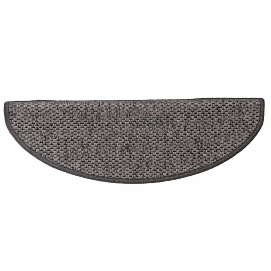 Alfombrillas autoadhesivas sisal 15 uds marrón beige 56x17x3