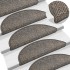 Alfombrillas autoadhesivas sisal 15 uds marrón beige 56x17x3
