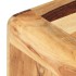 Mesa auxiliar de madera maciza de acacia 43x40x30