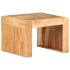 Mesa auxiliar de madera maciza de acacia 43x40x30