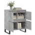 Aparador de madera contrachapada gris hormigón 60x35x70