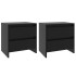 Mesitas de noche 2 uds madera ingeniería negro 45x34,5x44,5
