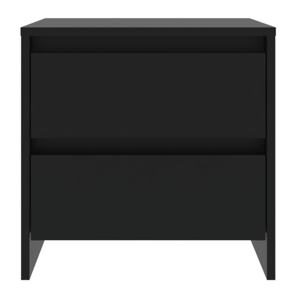 Mesitas de noche 2 uds madera ingeniería negro 45x34,5x44,5