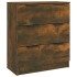 Aparador madera contrachapada color roble ahumado 60x30x70