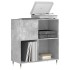 Mueble discos madera contrachapada gris hormigón 84,5x38x89